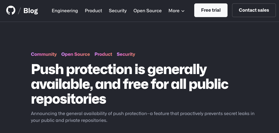 GitHub のプッシュ・プロテクション：すべてのパブリック・リポジトリで無料化 – IoT OT Security News